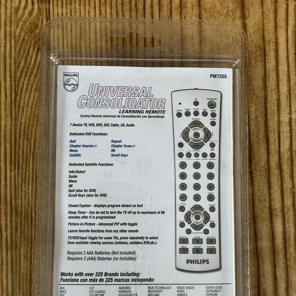 Universal Remote Control Philips Consolidator 7 Device PM725S‎ - Picture 3 of 6